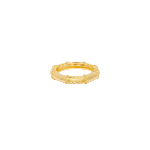GOLDSTRIPE BAMBOO RING GOUD